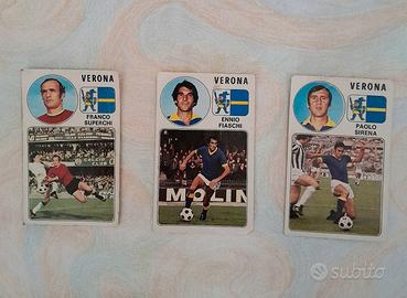 Lotto di 3 Figurine Calciatori  1976-77 VERONA