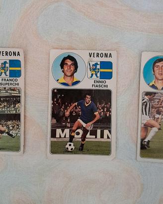 Lotto di 3 Figurine Calciatori  1976-77 VERONA