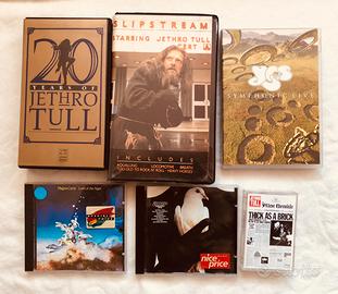 VHS: Doors Jethro Tull (2) + dvd (Yes) + 2 cd + mc