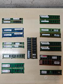 Lotto RAM PC Desktop - DDR3, DDR2 e DDR - Kingston