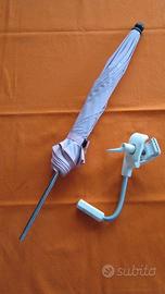 Ombrellino da passeggino rosa