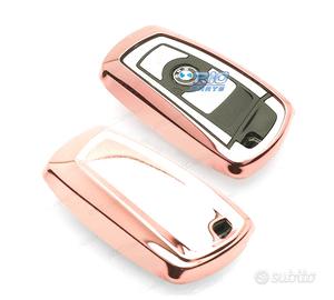 CUSTODIA CALOTTA CHIAVE BMW QUADRATA IN ORO ROSA