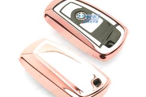 CUSTODIA CALOTTA CHIAVE BMW QUADRATA IN ORO ROSA