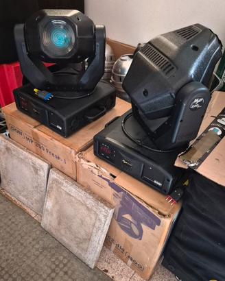 2 x  teste mobili COEF MP  250 FRESNEL WASH- DMX p