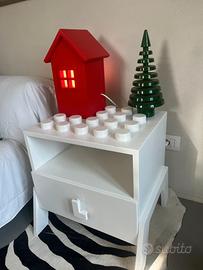comodino lego fatto a mano ispirato ai LEGO