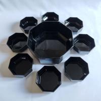 Servizio macedonia da 8 vintage in vetro francese