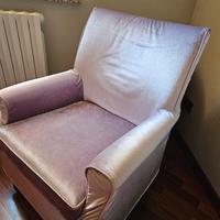 Poltrona da camera velluto 
