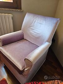Poltrona da camera velluto 