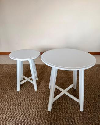 Set di 2 tavolini bianchi IKEA KRAGSTA