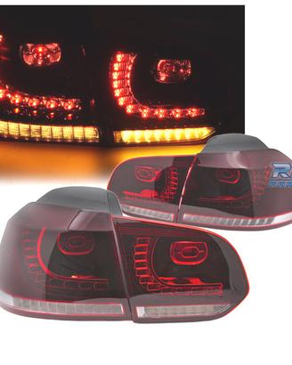 FANALI VOLKSWAGEN VW GOLF 6 08-12 LED ROSSO BIANCO