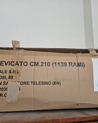 Albero di Natale innevato 210 cm