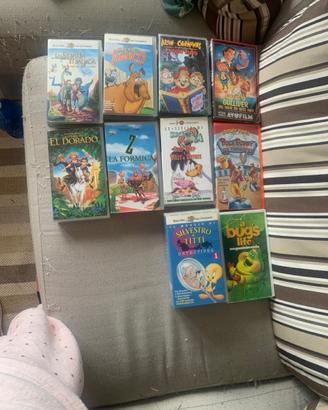 Videocassette VHS cartoni animati