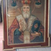 quadro religioso in antica cornice 