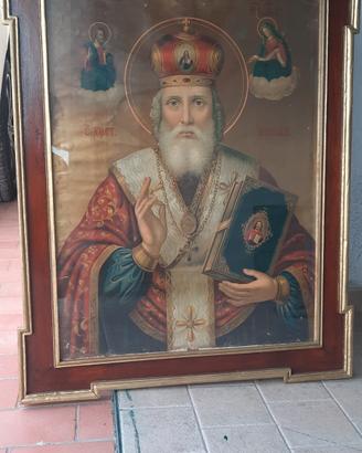 quadro religioso in antica cornice 