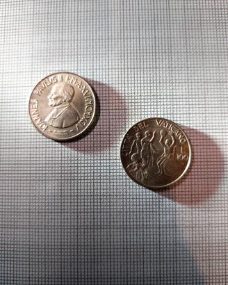 Lotto 2 monete da 100 lire Vaticano 1994