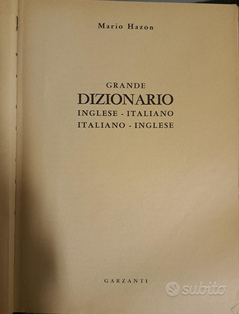 VOCABOLARIO INGLESE-ITALIANO HAZON GARZANTI - Libri e Riviste In vendita a  Roma