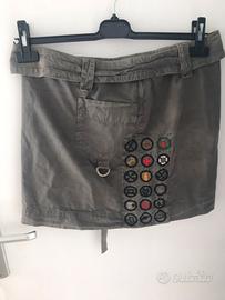 DONDUP MINIGONNA KAKI TG 42