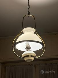 Lampadario vintage stile lampada a petrolio