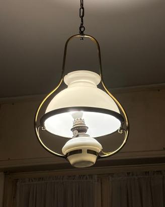 Lampadario vintage stile lampada a petrolio