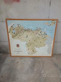 Mappa Vintage Venezuela 1983 - Bicentenario Simón 