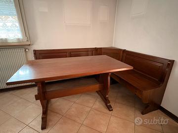 Tavolo, giropanca, piattaia, mobiletto da taverna