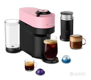 Nespresso Vertuo Pop Pink + Aeroccino NUOVA