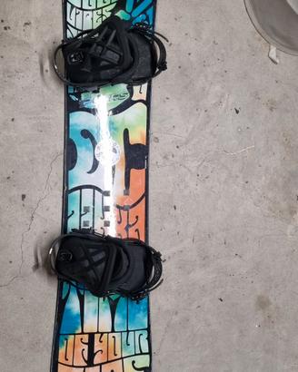 snowboard dc 158 all mountain attacchi scarponi 45