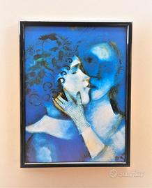 Quadro Gli amanti azzurri di Chagall con cornice