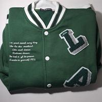 Giacca College Varsity Verde e Bianco