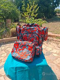 Zaino scuola/viaggio/camp.3in1-rotelle rimovibili