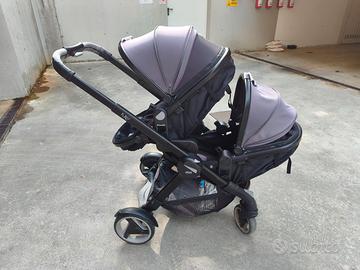 Passeggino trio gemellare chicco fully twin