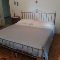 🌿 Letto Matrimoniale in Ottone Pieno – Anni ’60 O