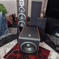 Sistema Home Theater e subwoofer 