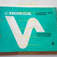 HONDA XL 600 LM-RM 1986 catalogo ricambi originale