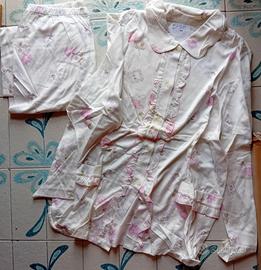 Pigiama donna cotone con bottoni