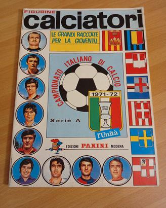 l'Unità Album Calciatori Panini Serie A 1971-72
