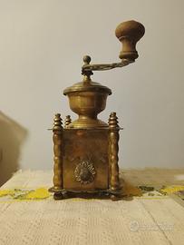 macinacaffè antico '800 ottone macina caffè