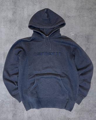 Felpa Carhartt Uomo Cappuccio Blu Taglia M