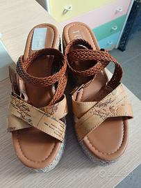 Sandali con zeppa Alviero Martini 1ª Classe - 