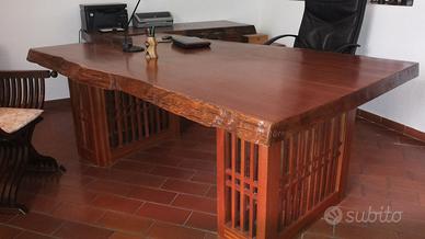 TAVOLI IN MOGANO AFRICANO