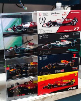 4 Modellini Signature 1/43 F1 Burago 