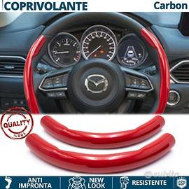 COPRIVOLANTE per MAZDA in FIBRA CARBONIO Rosso