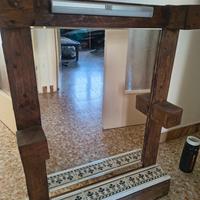 specchio bagno con bancale