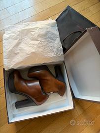 Tronchetti tacco alto pelle made in Italy