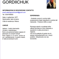 Fabrica, magazziniere, ristorazione ho altro