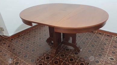 TAVOLO IN LEGNO ROTONDO ALLUNGABILE