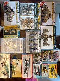 Scatole aeronodelli, tank, soldati Aeritalia etc