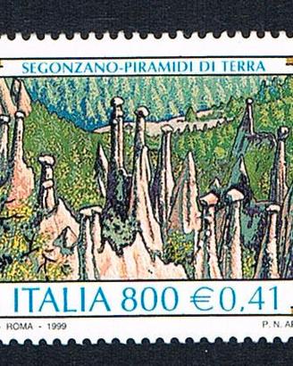 Francobollo Segonzano - Piramidi di terra 800 lire
