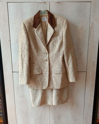 Tailleur Vintage Chêne in Lana Vergine – 42 M 