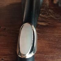 anello argento e madreperla vintage